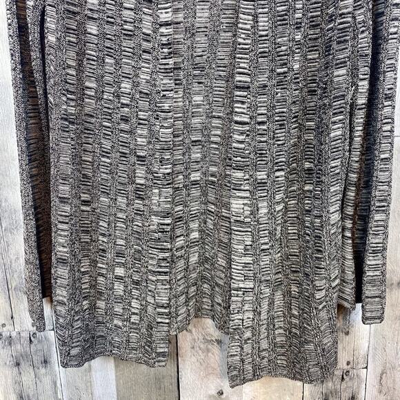 Eileen Fisher Grey Marled Chipped Texture Thin Knit Cardigan Size XXS - Picture 5 of 10